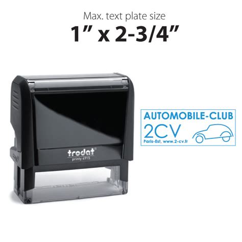 Acme Stamp And Sign Trodat Printy 4915 Self Inking Text Stamp Acme