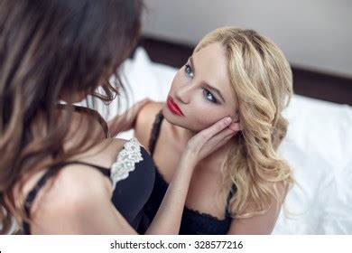 Sexy Lesbian Lovers Hotel Foreplay Stock Photo 328577216 Shutterstock