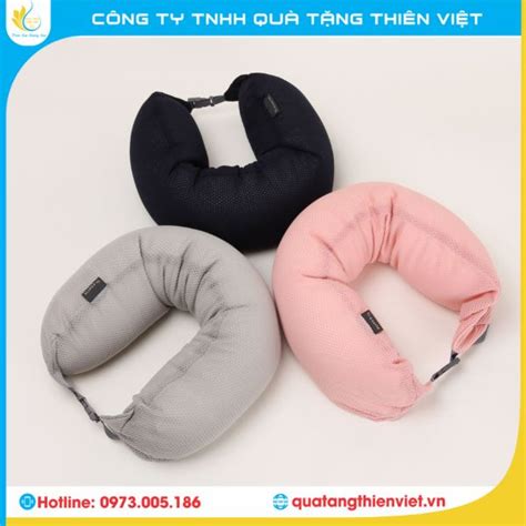 Gối Chữ U Thêu Logo Theo Yêu Cầu, Giá Rẻ - Quà Tặng Thiên Việt