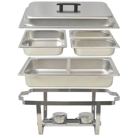 3 Piece Chafing Dish Set Stainless Steel