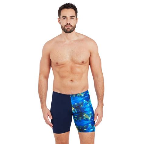 Zoggs Mens Blitz Mid Jammer Mens Jammer Swimwear Au