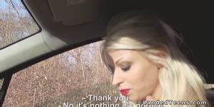 Blonde With Red Lips Sucks Cock In Car Chloe Lacourt Teen Chloe Porn Videos