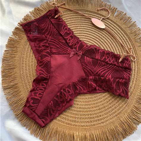 Kit Calcinha Fio Duplo Renda Luxo Conforto Sexy Lingerie Fio Dental Moda Ntima Feminina