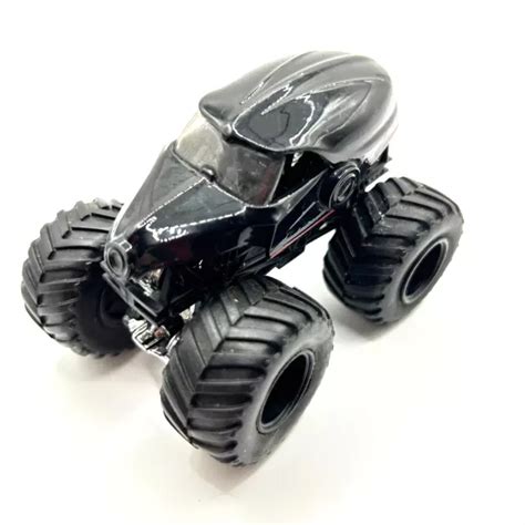 MONSTER JAM NEA Police Blacked Out Monster Truck 1 64 Black Rims Hot Wheels 18 35 PicClick AU