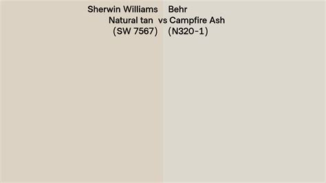 Sherwin Williams Natural Tan Sw 7567 Vs Behr Campfire Ash N320 1