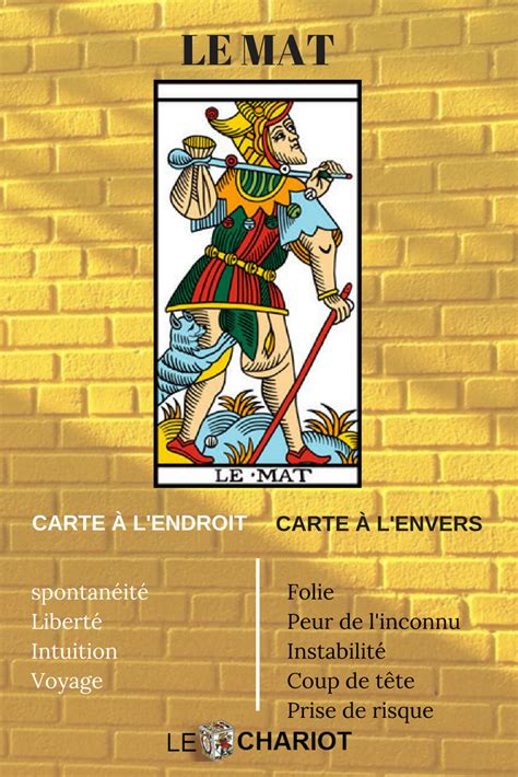 Signification De La Carte Du Mat Du Tarot Signification Carte Tarot