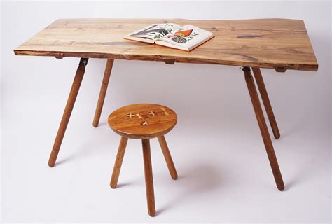 oak furniture set on Behance