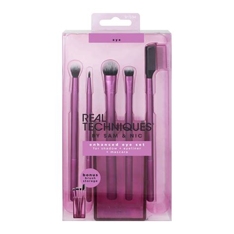 Real Techniques Eyeshadow Makeup Brush Set Sanwarna Pk