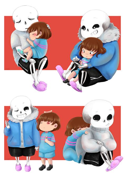 Undertale Sans and Frisk by xLimbo on DeviantArt