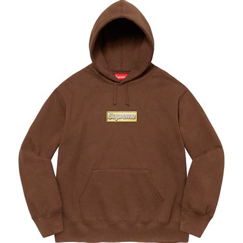 Supreme Bling Box Logo Hooded Sweatshirt