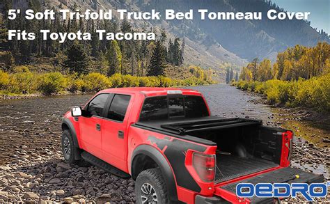 Upgraded Soft Tri Fold Tonneau Cover Ft Bed For Toyota Tacoma