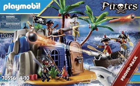 Playmobil Pirates Pirateneiland Met Schuilplaats Voor Schatten 70556 Speelgoedbazaar Nl