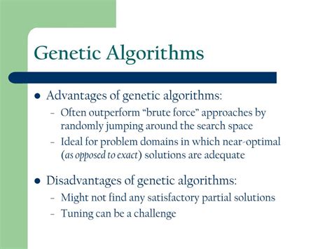 Ppt Genetic Algorithms Csci 2300 Introduction To Algorithms