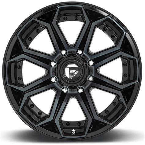 Fuel D704 Siege Gloss Black & Machined w/ Dark Tint Wheels ...