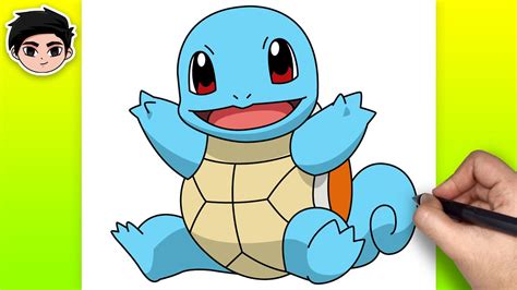 How To Draw Squirtle Pokemon Easy Tutorial Youtube