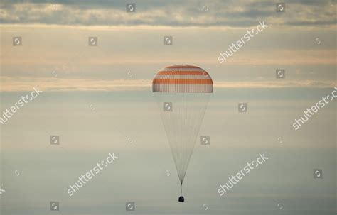 Soyuz Ms01 Spacecraft Seen Lands Expedition Editorial Stock Photo