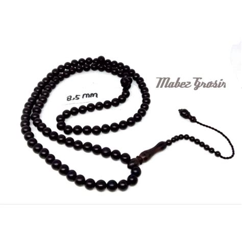 Jual Tasbih Kokka Kauka Butir Asli Tasbih Kayu Kaokah Hitam Shopee