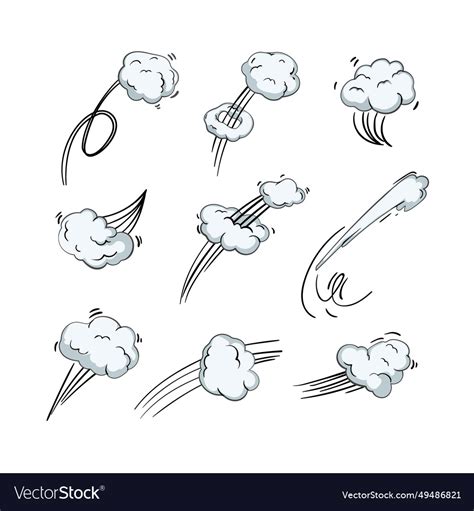 speed comic set cartoon royalty  vector image