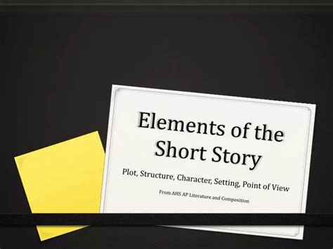 Ppt Elements Of The Short Story Powerpoint Presentation Free