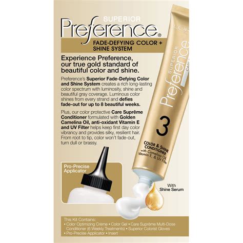 L Oréal Superior Preference Fade Defying Color Shine System NB Ultra Natural Blonde ct