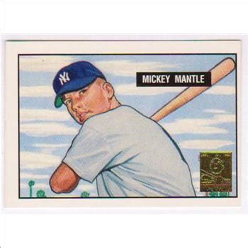 Mickey Mantle 1951 Bowman 253 Commemorative Card 1996 Topps 1 Of 19