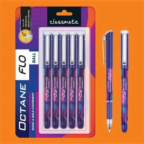 5 Pcs Plastic Classmate Octane Flo Ball Pen Set For Writing At Rs 50