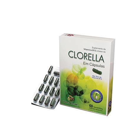 Clorella 60 Caps Terra Verde Produtos Naturais E Suplementos