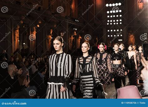 Gorgeous Models Walking The Runway Editorial Photo Image Of Elegant