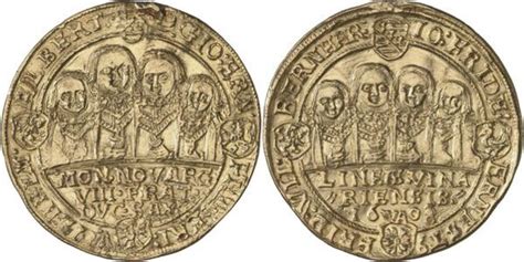 2 Goldgulden John Ernest I And His Seven Brothers Duchy Of Saxe