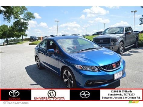 2014 Dyno Blue Pearl Honda Civic Si Sedan 104439734 Photo 5