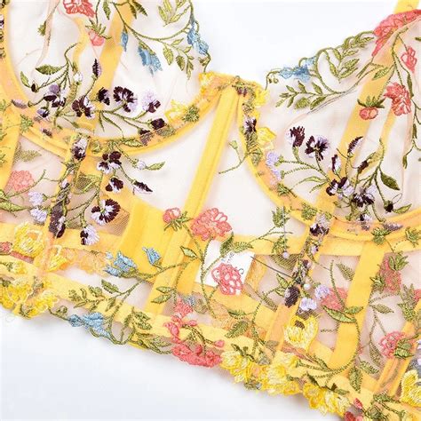 Billionm Woman Erotic Lingerie Lace Sexy Underwear Embroidery Transparent Bra And Panty Set