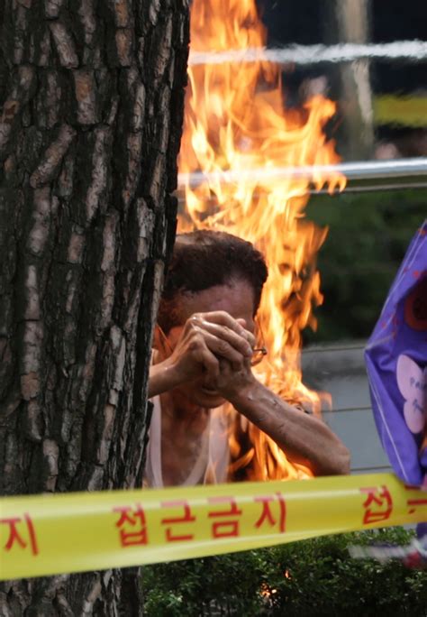 South Korean Man Sets Himself On Fire During Anti Japan Protest Fox News