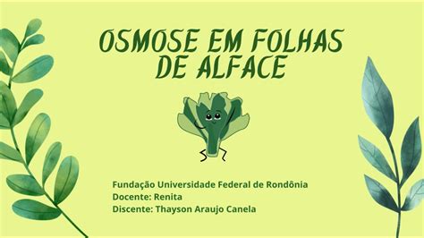 Atividade prática para o ensino de ciências Processo de osmose em