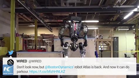 Boston Dynamics Atlas Robot Shows Off Parkour Skills Youtube