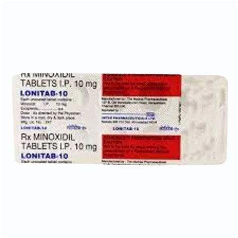 Minoxidil Tablets Lonitab Mg And Mg Tablets At Rs Stripe