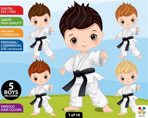 Karate Boy Clipart, Vector Sport Boy, Little Boy PNG, Karate PNG ...