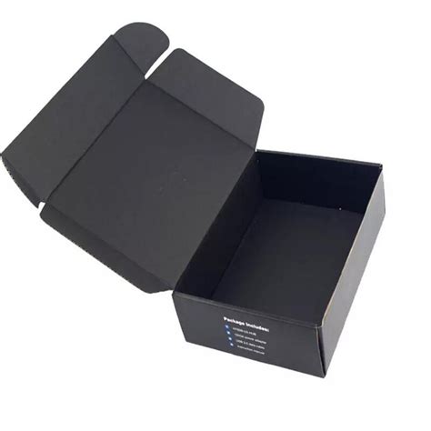 Custom Printed Corrugated Paper Mailing T Luxury Tshirt Box Wholesale Black Clothing T Shirt