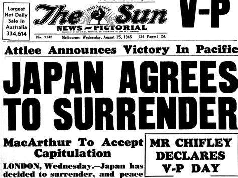 Today In History August 14 Japan Surrendered Ending Wwii