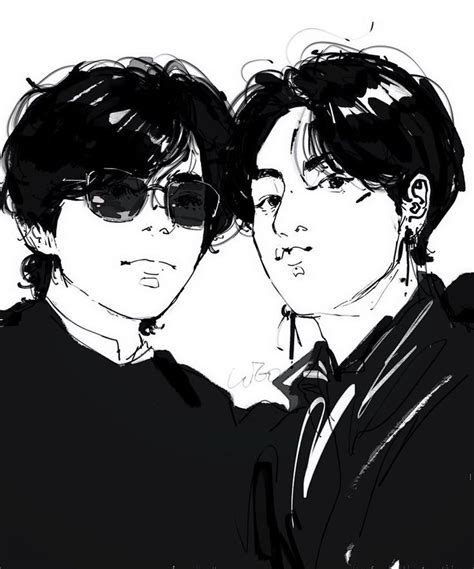 Jjk Bottom Fanarts Pt Bts Drawings Black And White Drawing