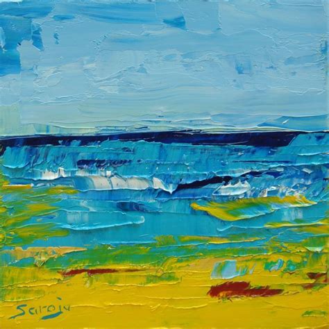 Yellow Beach 2 (ref#:1216-10Q) Oil painting by Saroja van der Stegen ...