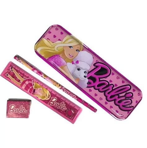 Set Escolar Cartuchera Canopla Barbie Simple Mercadolibre