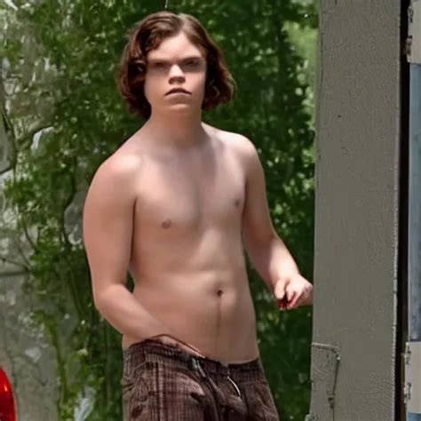 Evan Peters Shirtless Showing His Feet Stable Diffusion