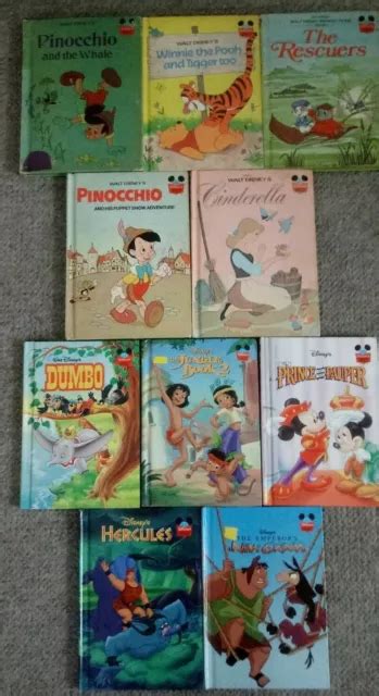 Disney S Wonderful World Of Reading Book Lot Pinocchio Dumbo