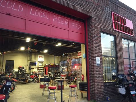 PHOTOS Moto Vicious: motorcycle repair shop by day, bar by night on