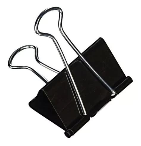 Binder Clips De Presión Ganchos Doble Clip 51 Mm Caja 12 Und MercadoLibre