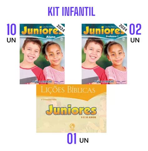 Kit De Li Es B Blicas Juniores Ebd Trimestre Cpad Frete Gr Tis