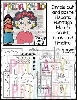 Frida Kahlo Craft Hispanic Heritage Month Craft Womens History Month