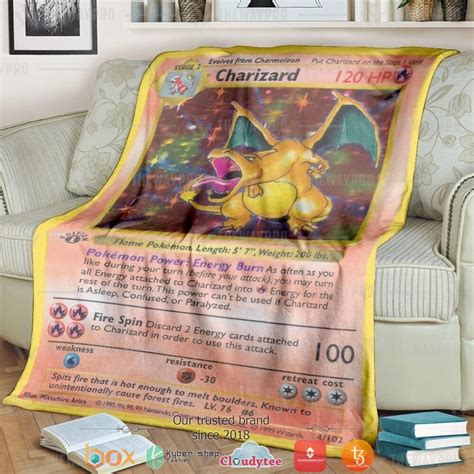 Mega Charizard Pokemon Blanket Hot Sale 2024