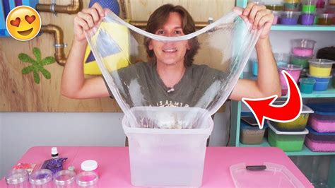 Fiz A Maior Clear Slime Do Meu Canal De 5kg Tio Lucas Youtube