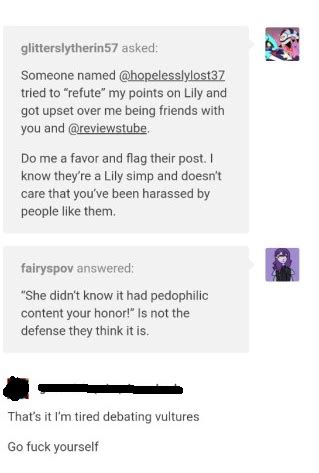 Why The Fuck You Lying Lily You Know You Guys Don T Have To Give Excuses To